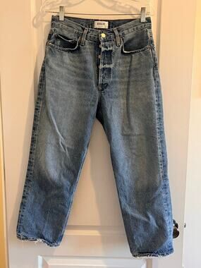 Agolde Mid-Rise Distressed 90’s Crop Jean SZ 27